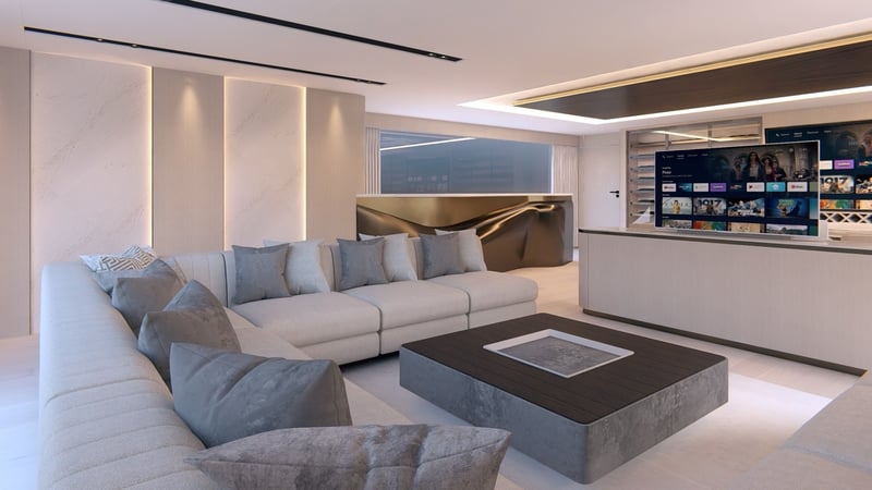 Salon sofas and coffee table